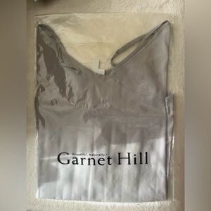 Garnet Hill 100% Silk V-Neck “Moon” Washable Camisole Tank